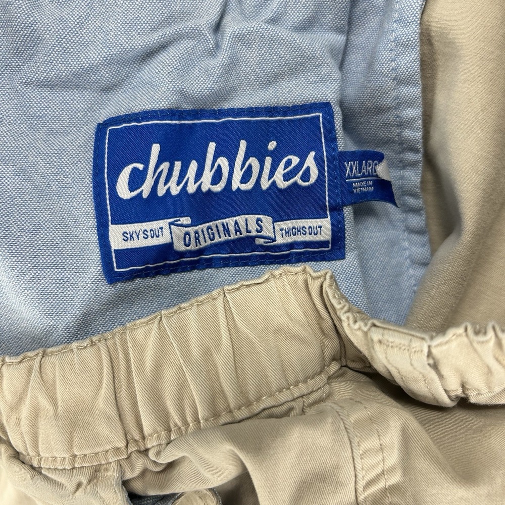 Chubbies Originals Shorts MensXXL Tan Skys Out Thighs Out 7" Inseam "Read" - Picture 11 of 13